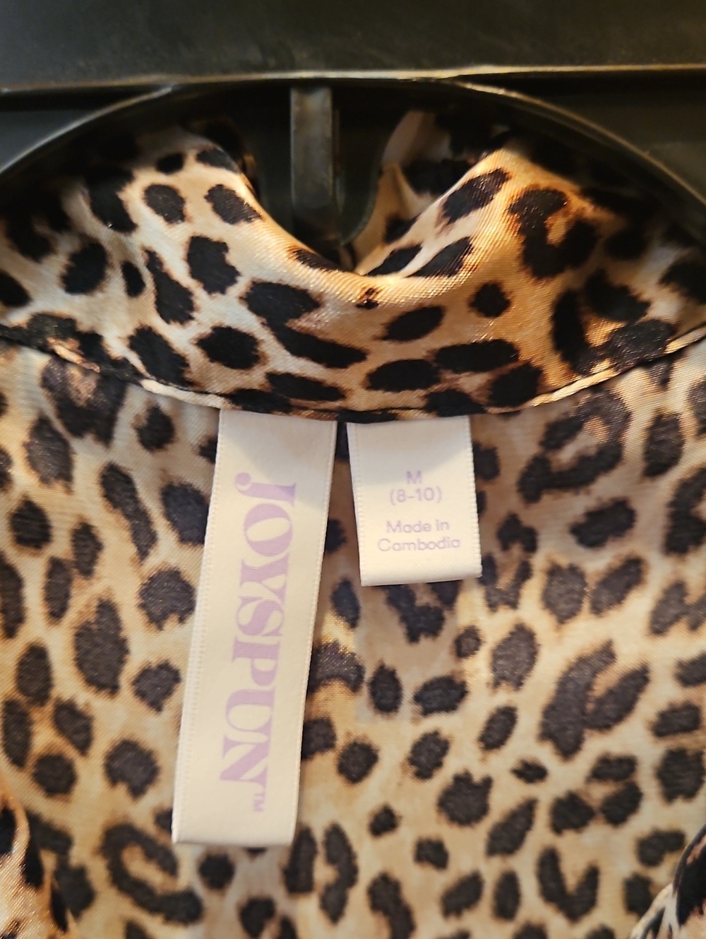 Leopard Print Pajama Set - - Picture 3 of 5